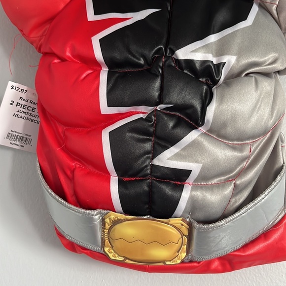 NWT Kids Power Rangers Dino Fury Red Ranger Costume - Picture 9 of 10